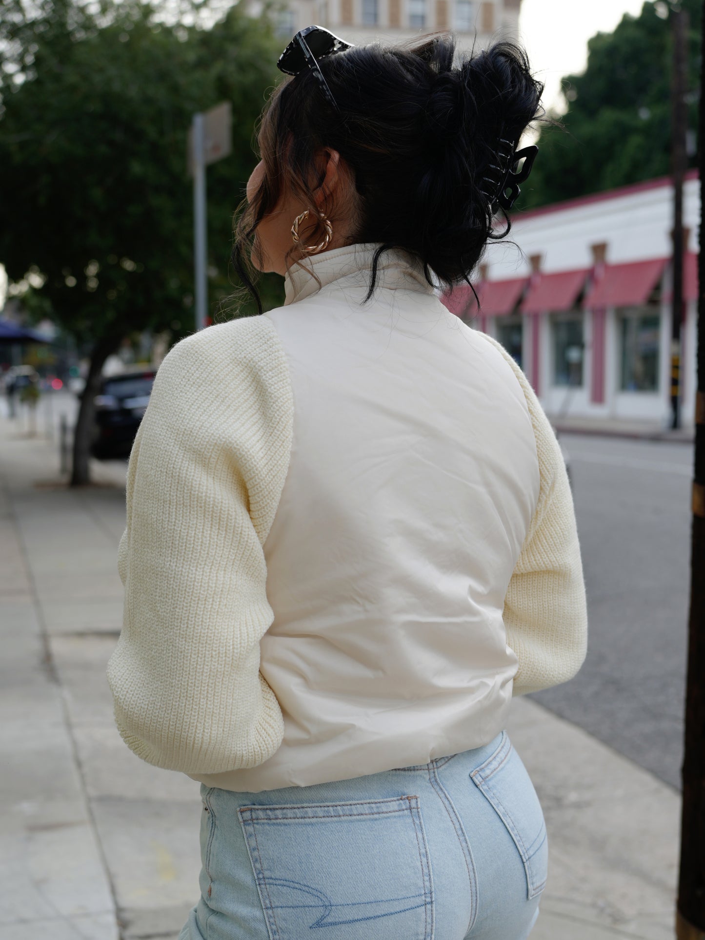 Dulce | Knit + Nylon Sweater