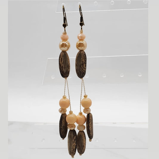 Beige - Handmade Earrings