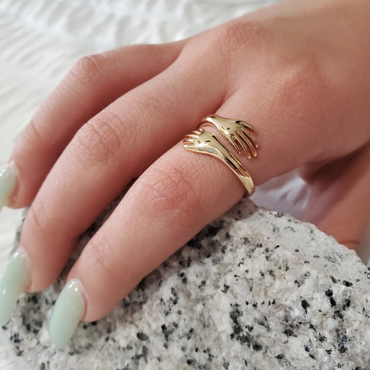 Hold Me Close ▪︎Adjustable Gold Ring